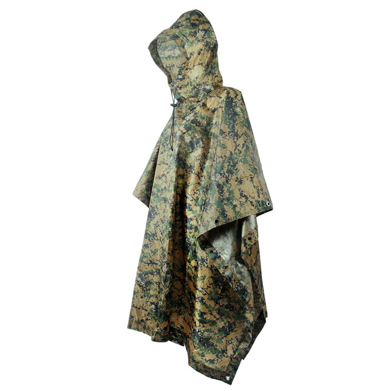 SABADO Military Heavy Duty Outdoor Raincoat Waterproof Women Men Tactical Rain Coat Poncho