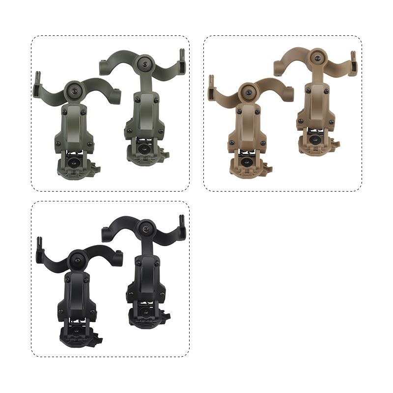 SABADO Multi-angle Adjustable Tactical Helmet Adapter Helmet Mount Hunting Accessories for Headset Helmet