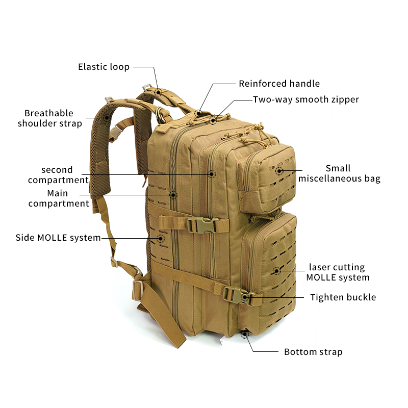 SABADO Tactical Hunting Gym Bag Combat Camouflage Bag Assault Backpack For Unisex