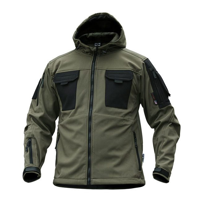 SABADO Custom Lightweight Outdoor Green Military Soft Shell Tactical Combat Jacket Men