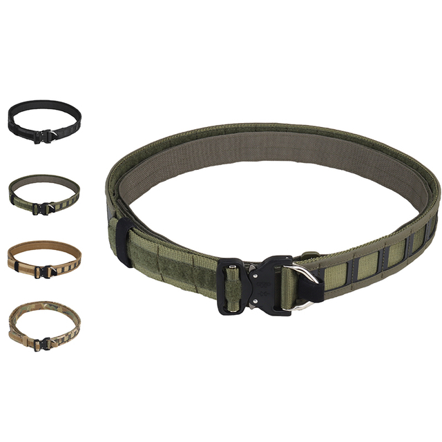 SABADO Lightweight Police Adjustable Tactical Belt Quick Detach Metal Buckle Molle Waist Belt