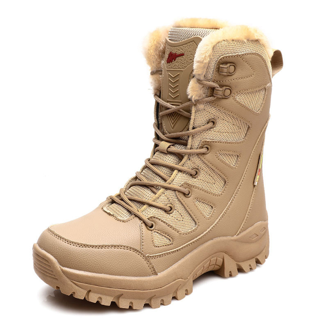 SABADO Winter Leather High-Top Men Military Boots