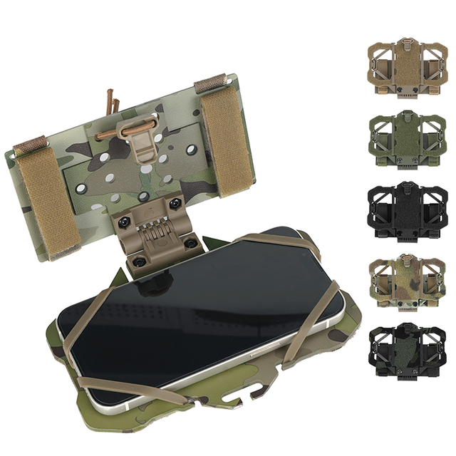 SABADO MOLLE Lightweight Folding Plate Carrier Navigation Mobile Phone Pouch For Adjustable Tactical Vest Cell Phone Holder