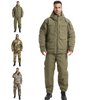 SABADO Men's Hunting Suit Winter Thermal Hooded Softshell Skiing Jacket Pants Set Camo Clothing