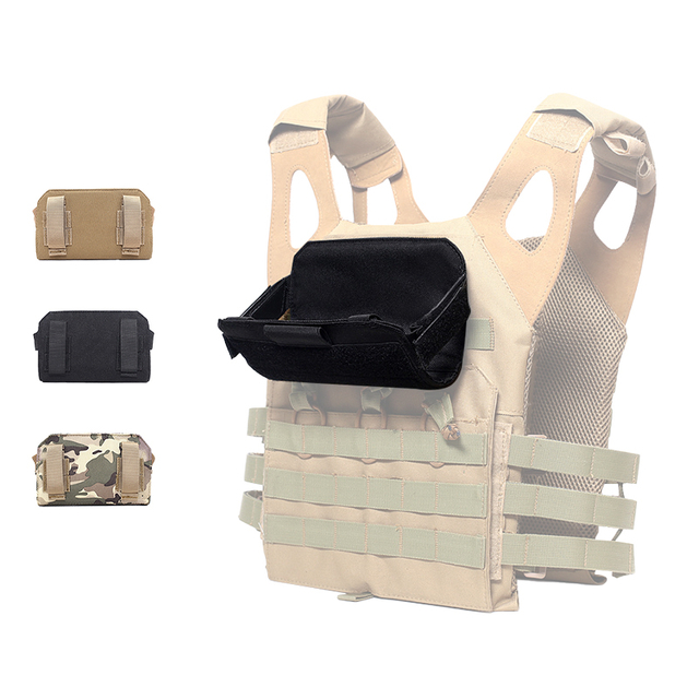 SABADO Tactical Vest Front Lightweight Foldable Phone Pouch For Outdoor Sports