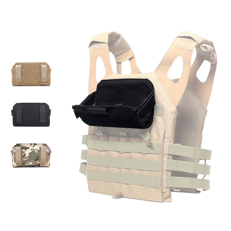 SABADO Tactical Vest Front Lightweight Foldable Phone Pouch For Outdoor Sports