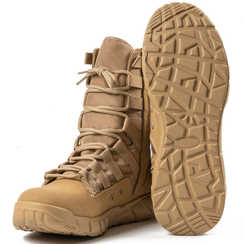 SABADO Outdoor Military Hiking High Top Lace Up Non-slip Shoes