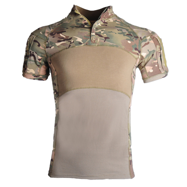 SABADO Short Sleeve Knitted Combat Shirt