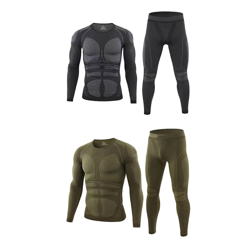 SABADO Mens Autumn Winter Quick Dry Long Johns Thermal Underwear Set