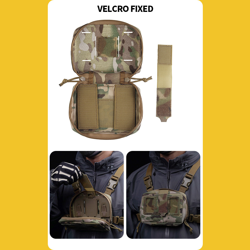 SABADO MOLLE Folding Navigation Board Pouch Chest Rig Map Bag Foldable Navigation Board Map Pouch